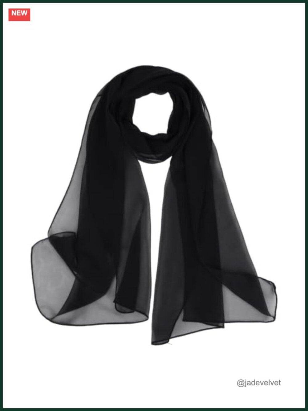 Long Chiffon Sheer Scarf Shawl Wrap Head Neck Scarf
